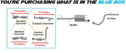 2010-2012 Toyota FJ Cruiser 4.0L Front Manifold and Rear Catalytic | Pair | EPA