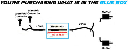 2013-2019 Ford Flex 3.5L Exhaust Resonator Pipe