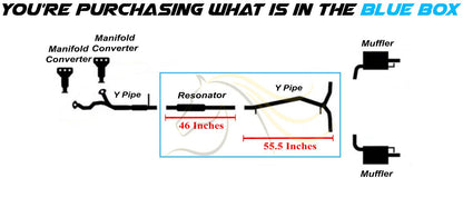 2013-2019 Ford Flex 3.5L Exhaust Resonator with Y Pipe