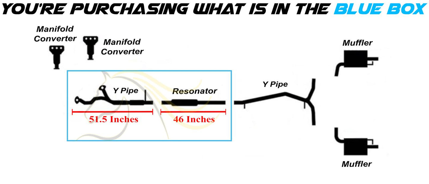 2013-2019 Ford Flex 3.5L Front Exhaust Y Pipe and Resonator