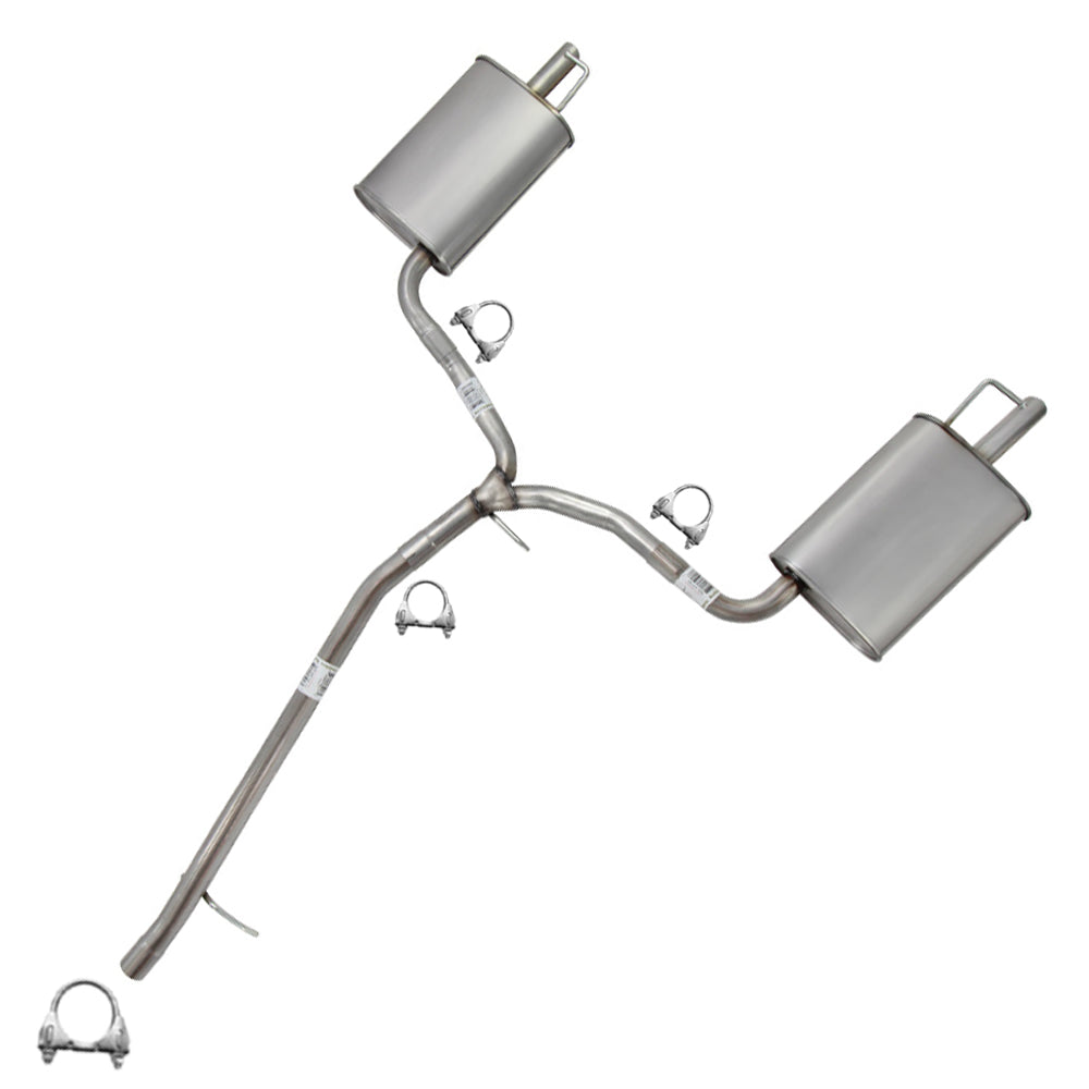 2013-2019 Ford Flex 3.5L Exhaust Y Pipe and Pair of Muffler