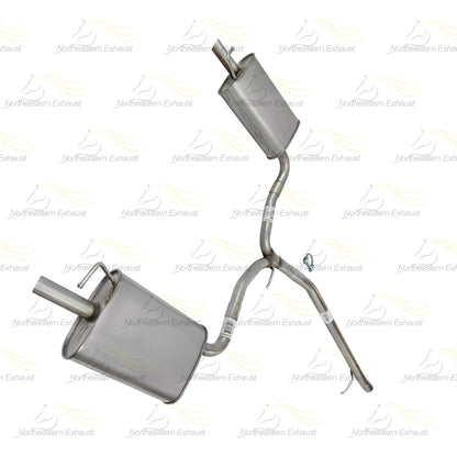 2013-2019 Ford Flex 3.5L Exhaust Y Pipe and Pair of Muffler