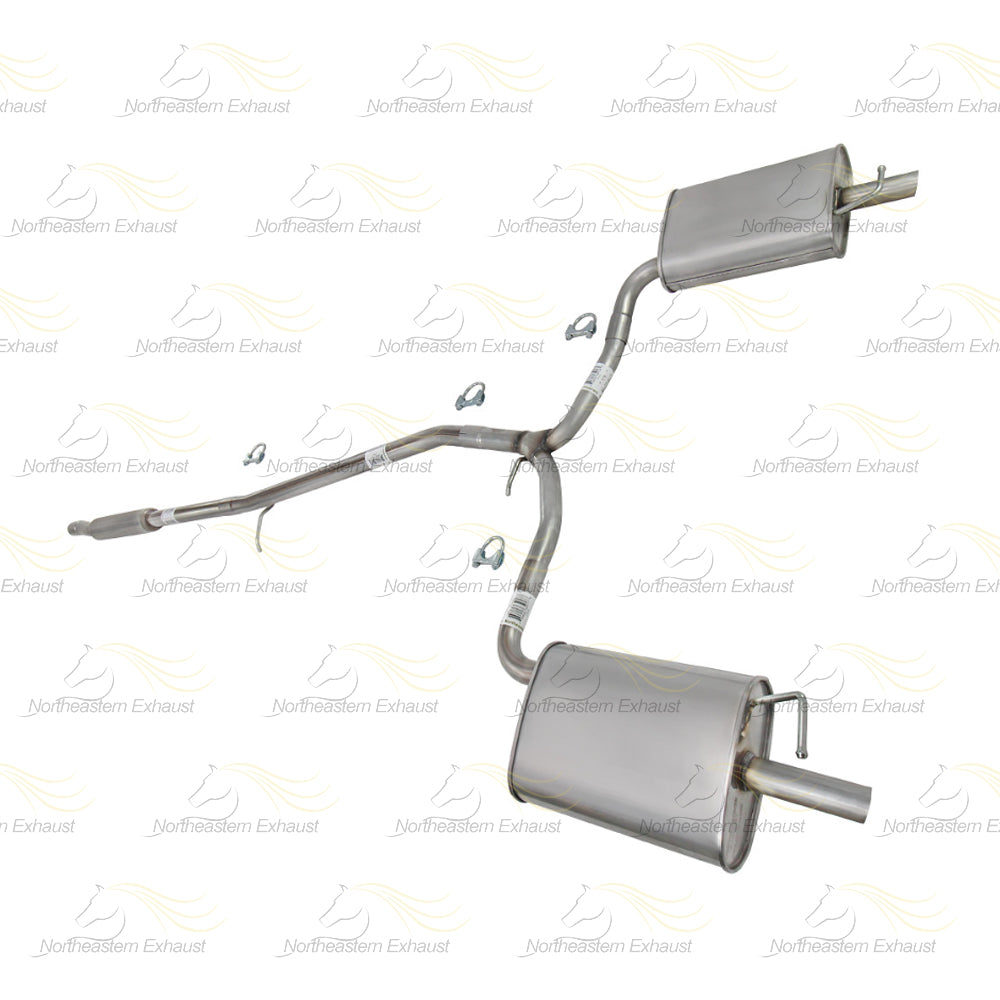 2013-2019 Ford Flex 3.5L Exhaust Resonator Y Pipe and Pair of Muffler