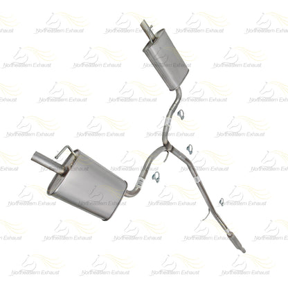 2013-2019 Ford Flex 3.5L Exhaust Resonator Y Pipe and Pair of Muffler