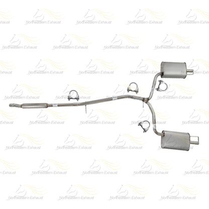 2013-2019 Ford Flex 3.5L Exhaust Resonator Y Pipe and Pair of Muffler