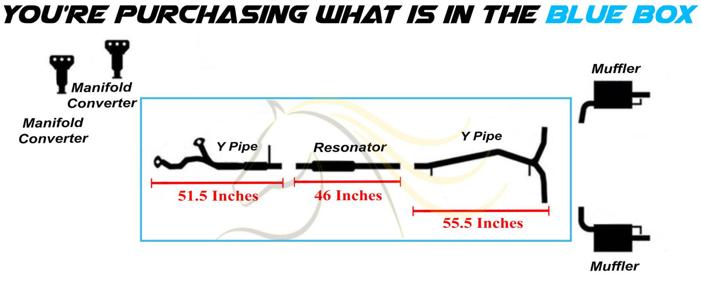 2013-2019 Ford Flex 3.5L Exhaust Y Pipes and Resonator