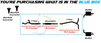 2013-2019 Ford Flex 3.5L Exhaust Y Pipes and Resonator