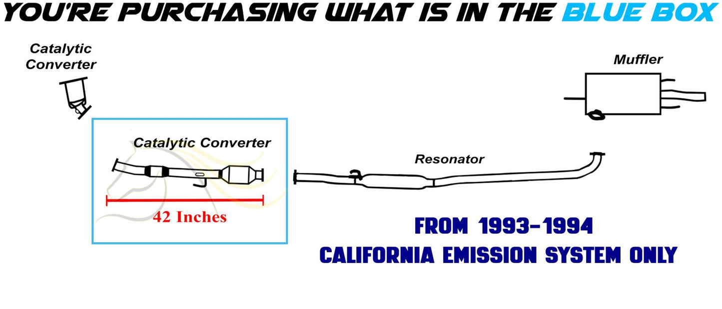 1993-1996 Toyota Camry 2.2L Rear Catalytic Converter with Flex | EPA