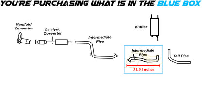 2010-2013 Mazda 3 Exhaust Intermediate Pipe | 2.0L, 2.3L, 2.5L