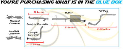 2007-2012 Toyota FJ Cruiser 4.0L Exhaust System Kit with Catalytic