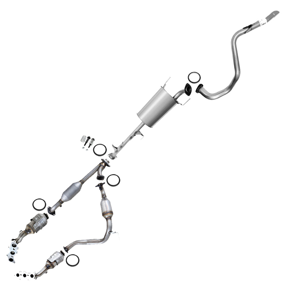 2010-2012 Toyota FJ Cruiser 4.0L Complete Exhaust System Kit with Catalytic
