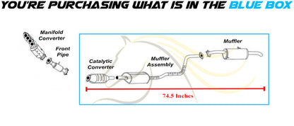 2014-2018 Kia Soul 2.0L Exhaust Catalytic with Mufflers Assembly