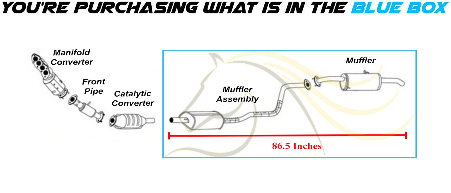 2014-2019 Kia Soul 2.0L Exhaust Muffler | Center & Rear