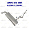 2012-2017 Jeep Wrangler 3.6L Exhaust Resonator Pipe and Muffler