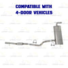 2012-2017 Jeep Wrangler 3.6L Exhaust Resonator Pipe and Muffler