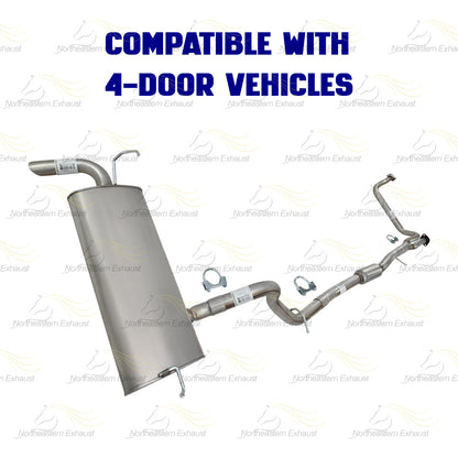 2012-2015 Jeep Wrangler 3.6L Exhaust Y Pipe, Resonator and Muffler