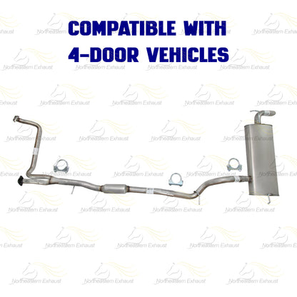 2012-2015 Jeep Wrangler 3.6L Exhaust Y Pipe, Resonator and Muffler