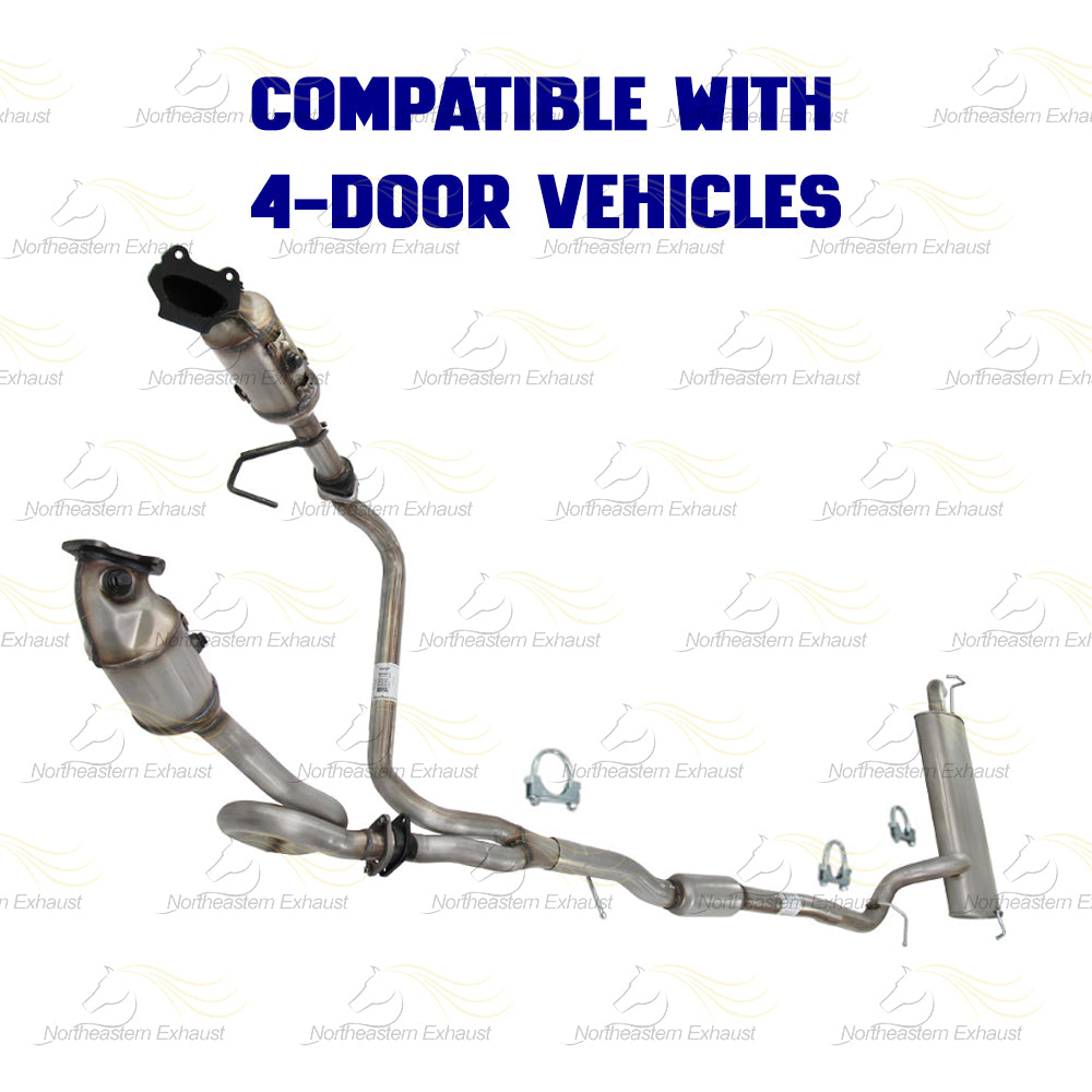 2012-2015 Jeep Wrangler 3.6L Complete Exhaust System with Catalytic | EPA