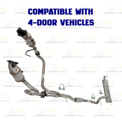 2012-2015 Jeep Wrangler 3.6L Complete Exhaust System with Catalytic | EPA