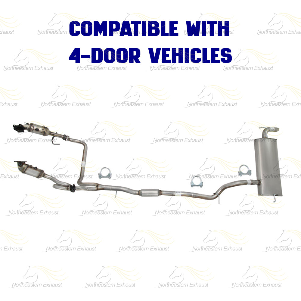 2012-2015 Jeep Wrangler 3.6L Complete Exhaust System with Catalytic | EPA