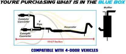2012-2015 Jeep Wrangler 3.6L Exhaust System with Catalytic | EPA