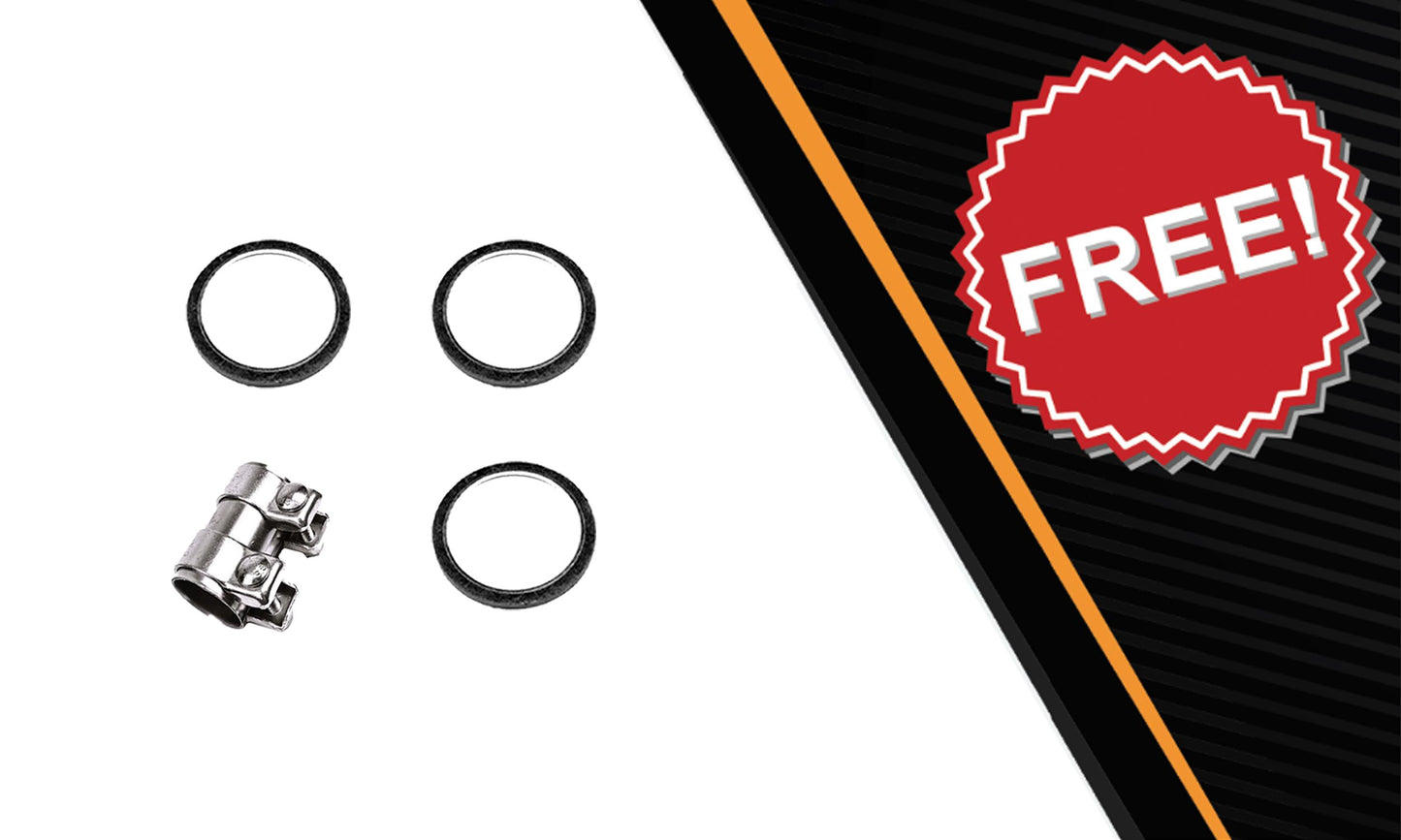 2004-2005 Toyota RAV4 2.4L Front Exhaust Pipe, Rear Catalytic Converter and Resonator