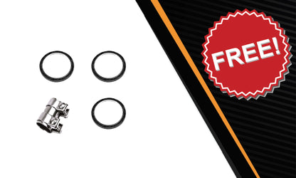 2004-2005 Toyota RAV4 2.4L Front Exhaust Pipe, Rear Catalytic Converter and Resonator