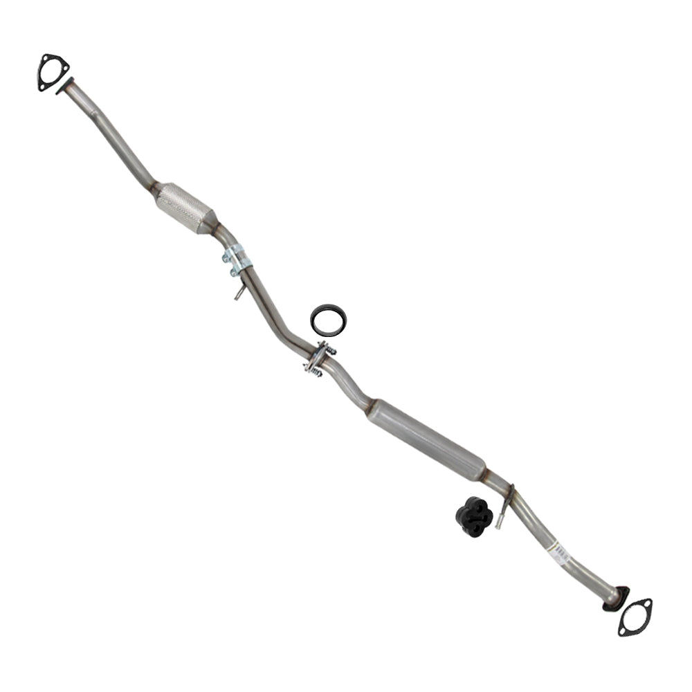 Rear Catalytic Converter and Resonator Pipe Exhaust System Kit for 2006-2007 Subaru Impreza | 2006-2008 Subaru Forester | 2.5L