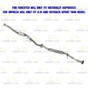 Rear Catalytic Converter and Resonator Pipe Exhaust System Kit for 2006-2007 Subaru Impreza | 2006-2008 Subaru Forester | 2.5L