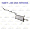 2006-2007 Subaru Impreza 2.5L Catalytic, Resonator and Muffler Exhaust