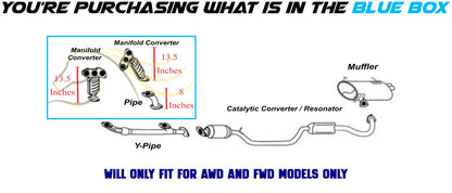2007-2013 Mitsubishi Outlander 3.0L Pair of Manifold Exhaust Pipe | EPA Approved