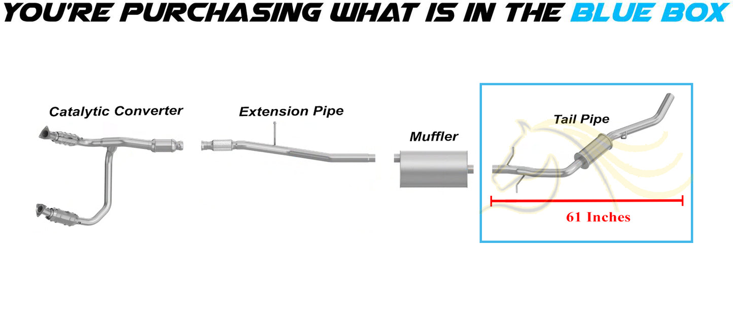 2014-2018 GMC Sierra 1500 4.3L, 5.3L Exhaust Tail Pipe