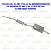 2001-2005 Honda Civic 1.7L Stainless Steel Resonator Pipe Muffler Exhaust Kit
