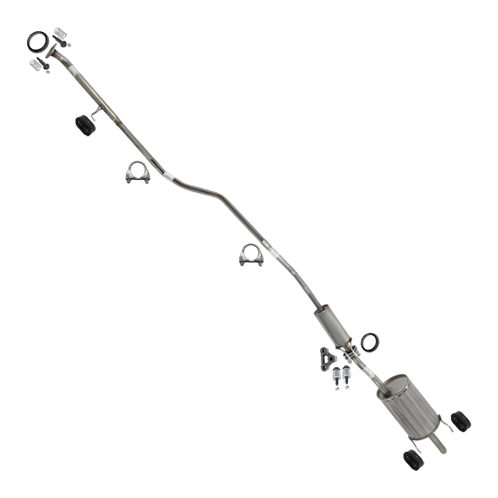2001-2005 Honda Civic 1.7L Intermediate Pipe, Resonator and Muffler Exhaust
