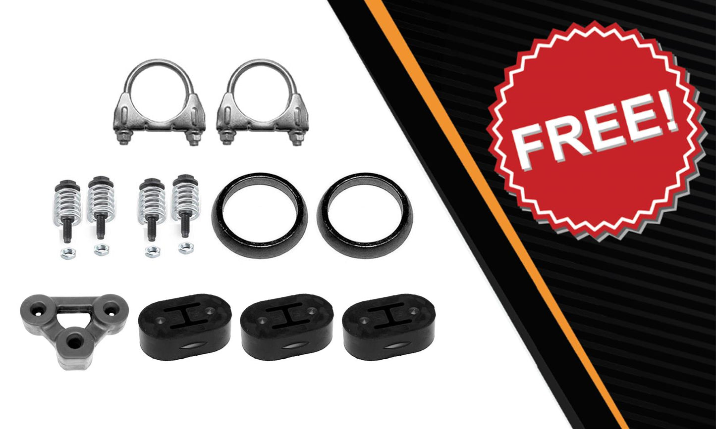 2001-2005 Honda Civic 1.7L Intermediate Pipe, Resonator and Muffler Exhaust