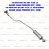 2001-2005 Honda Civic 1.7L EPA Approved Manifold Intermediate Pipe Resonator Kit