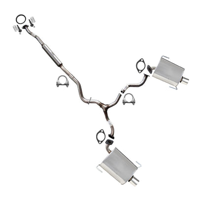 2005 Subaru Legacy 2.5L Exhaust Resonator Pipe and Pair of Muffler | Stainless Steel