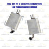 2005 Subaru Legacy 2.5L Exhaust Resonator Pipe and Pair of Muffler | Stainless Steel