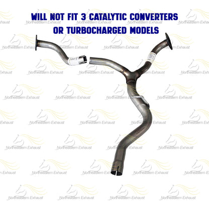 2005 Subaru Legacy 2.5L Exhaust Resonator Pipe and Pair of Muffler | Stainless Steel