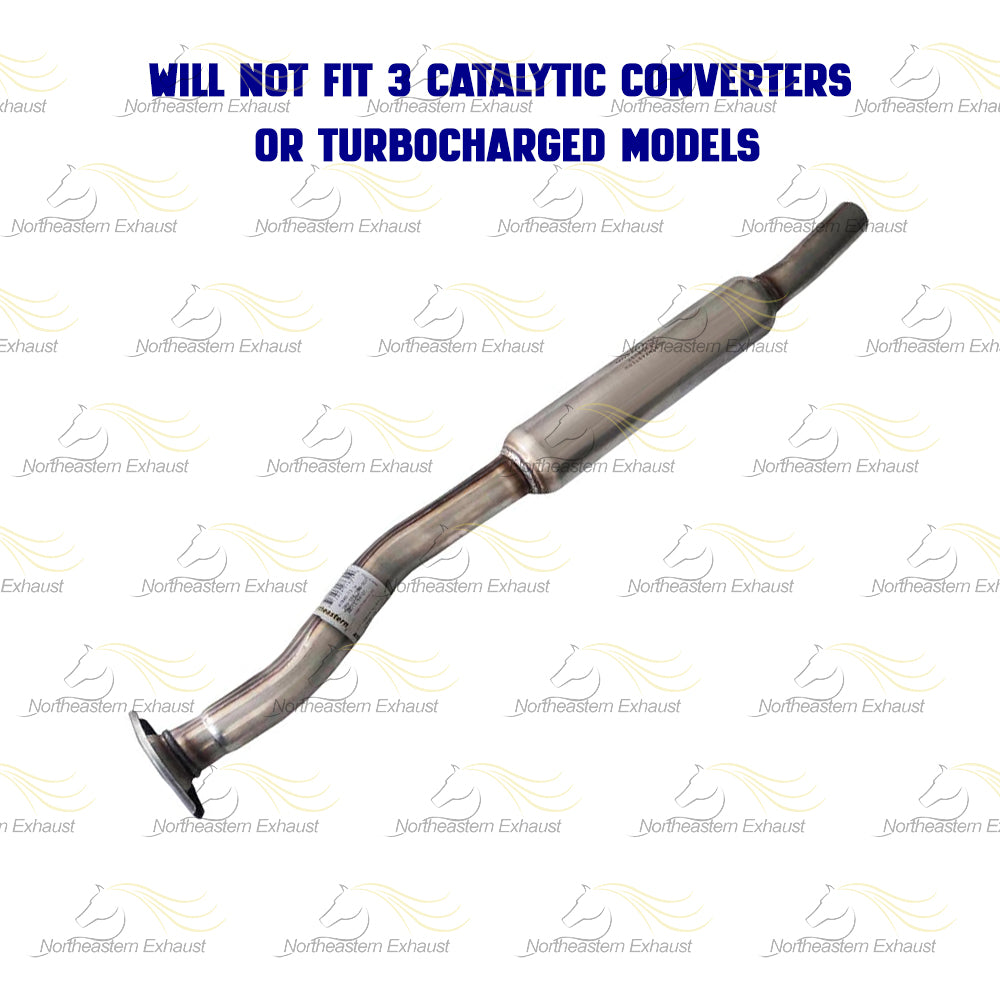 2005 Subaru Legacy 2.5L Exhaust Resonator Pipe and Pair of Muffler | Stainless Steel