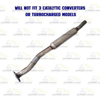 2005 Subaru Legacy 2.5L Exhaust Resonator Pipe and Pair of Muffler | Stainless Steel