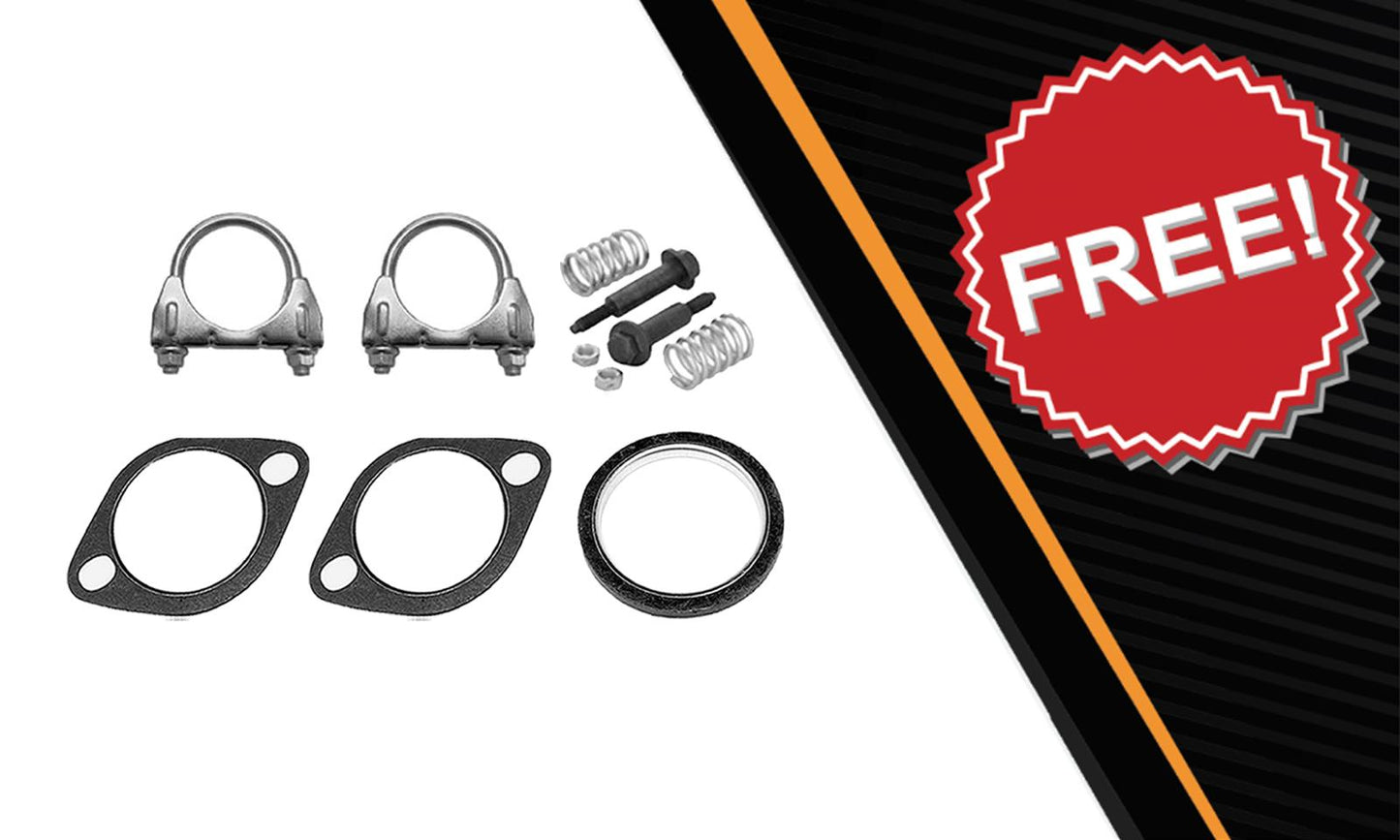 2005 Subaru Legacy 2.5L Exhaust Resonator Pipe and Pair of Muffler | Stainless Steel