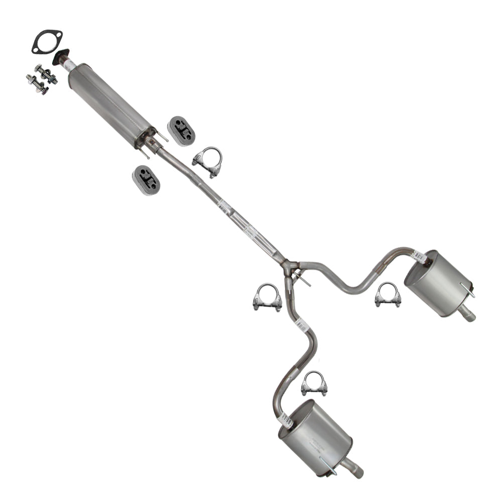 2009-2012 Nissan Altima 2.5L/3.5L Exhaust Resonator Pipe, Passenger and Driver-Side Muffler