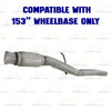 2014-2018 Chevrolet Silverado 1500 4.3L, 5.3L Direct-Fit Exhaust Extension Pipe