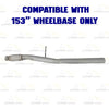 2014-2018 Chevrolet Silverado 1500 4.3L, 5.3L Direct-Fit Exhaust Extension Pipe