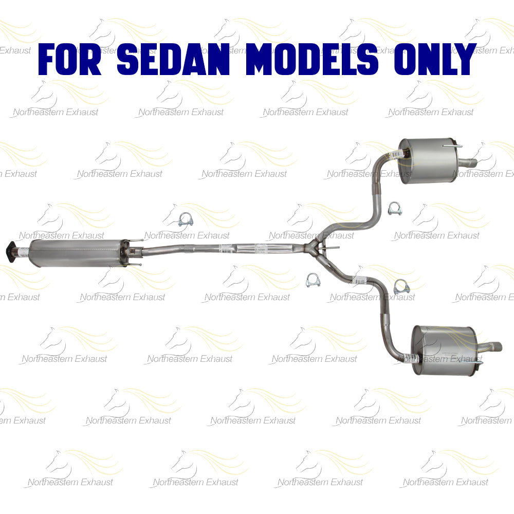 2009-2012 Nissan Altima 2.5L/3.5L Exhaust Resonator Pipe, Passenger and Driver-Side Muffler