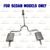 2009-2012 Nissan Altima 2.5L/3.5L Exhaust Resonator Pipe, Passenger and Driver-Side Muffler