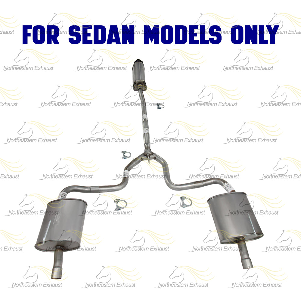 2009-2012 Nissan Altima 2.5L/3.5L Exhaust Resonator Pipe, Passenger and Driver-Side Muffler