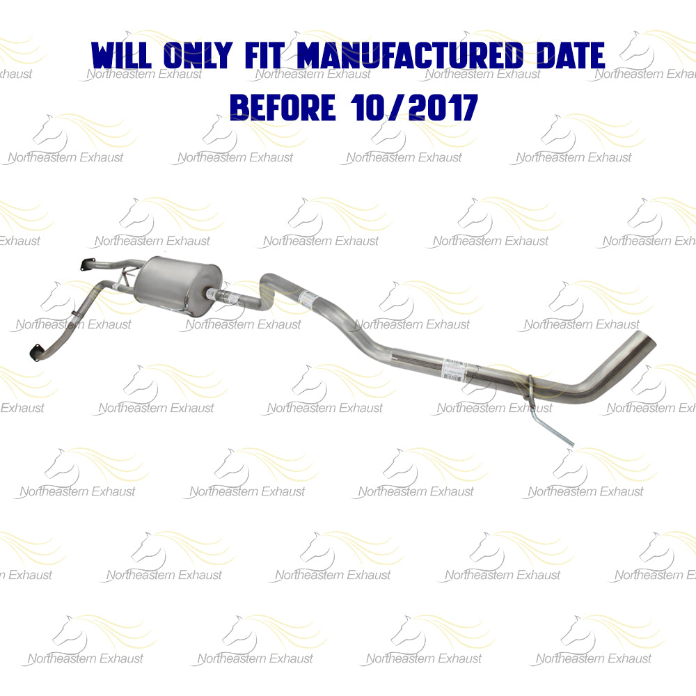 2012-2017 Nissan NV1500 & NV2500 4.0L Direct fit Front Exhaust Pipe Muffler Tail Pipe Kit