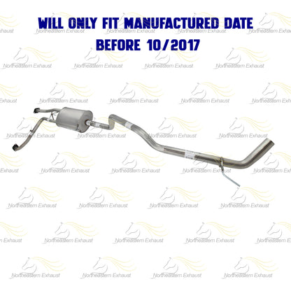 2012-2017 Nissan NV1500 & NV2500 4.0L Direct fit Front Exhaust Pipe Muffler Tail Pipe Kit